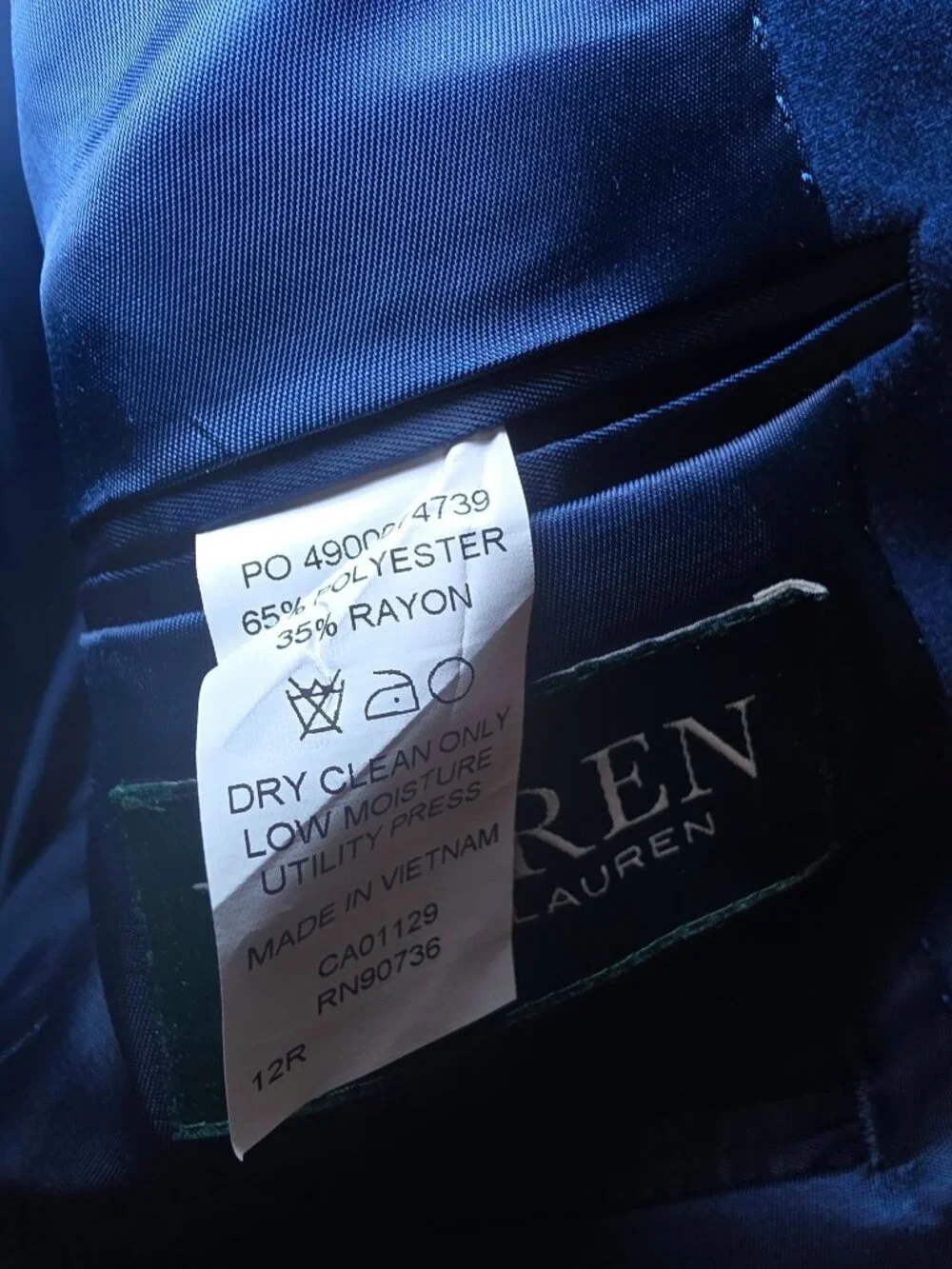 Lauren Ralph Lauren Boys Classic Blazer Two-Button Closure Fully Lined (SKU#1198